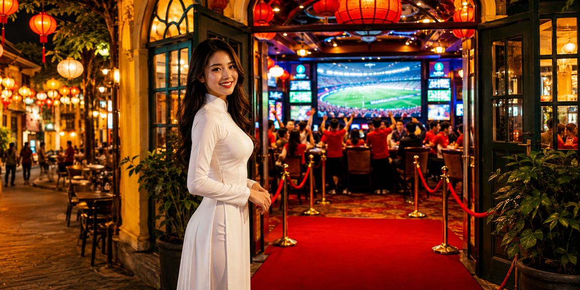 Người chơi tại Hà Nội mặc áo dài tham gia cá cược casino trực tuyến thời trang